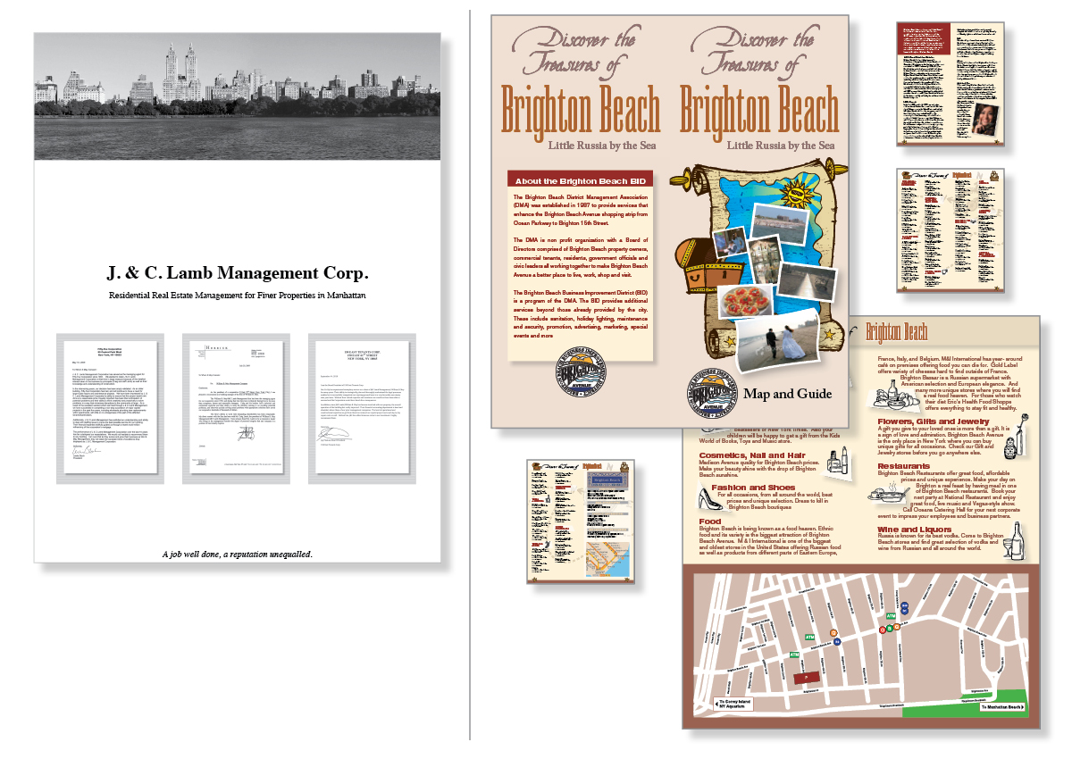 Brochure creation, Long Island, graphic design, printing